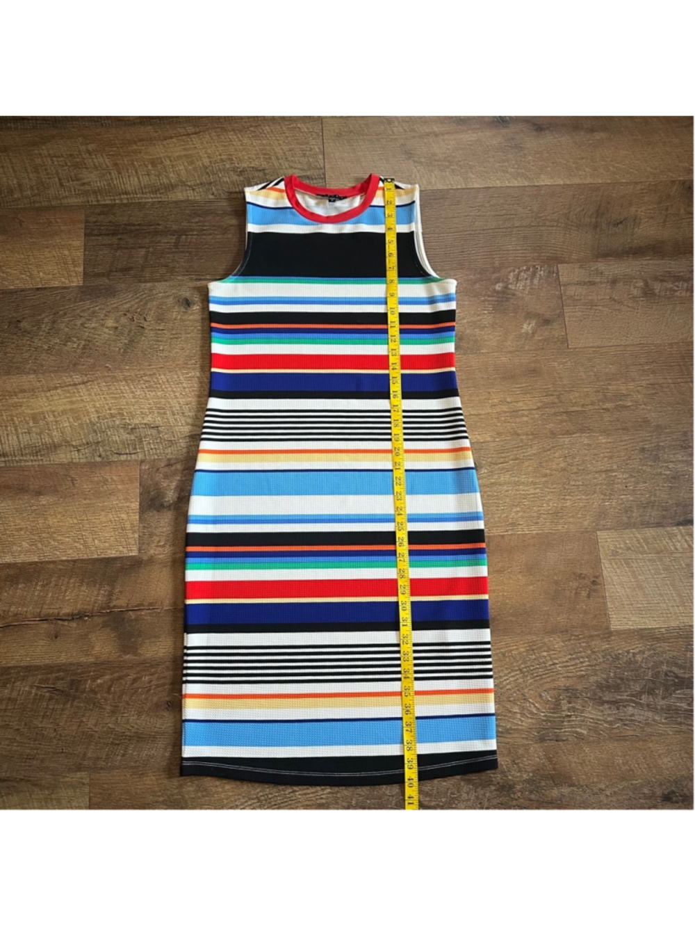 Women's Tiana B. Striped Sleeveless Dress Size M Multi-color Summer